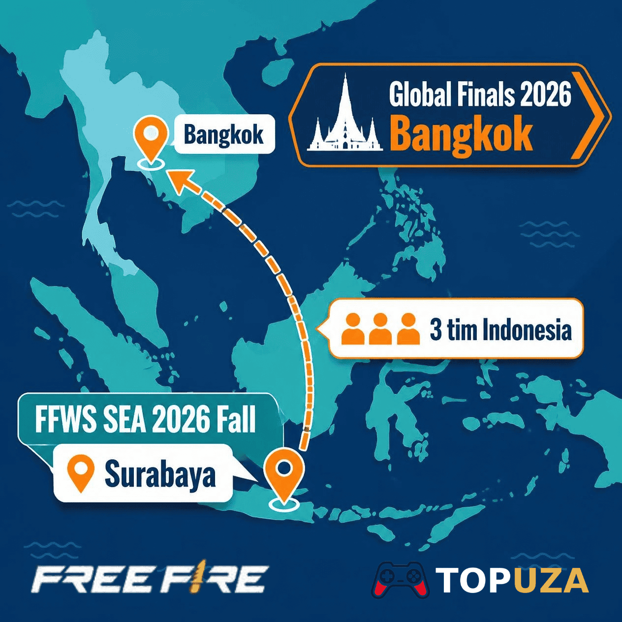 Tiga tim Indonesia yang lolos FFWS Global Finals 2026: Bigetron by Vitality, RRQ Kazu, ONIC