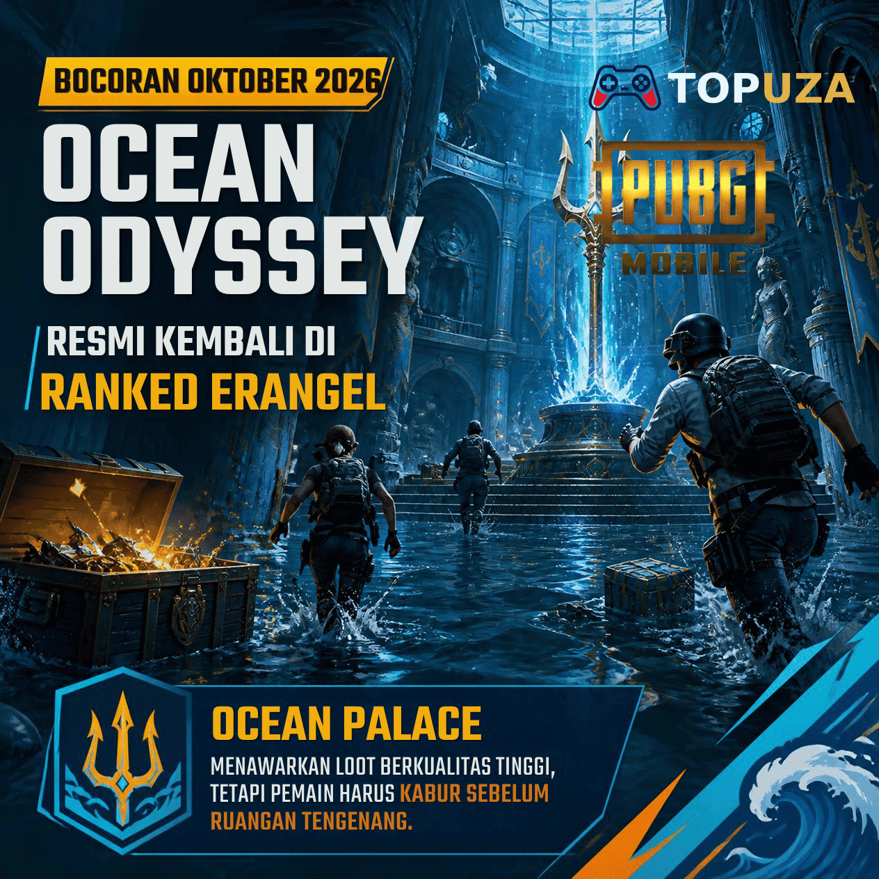 Ocean Palace dan Trident di mode Ocean Odyssey PUBG Mobile