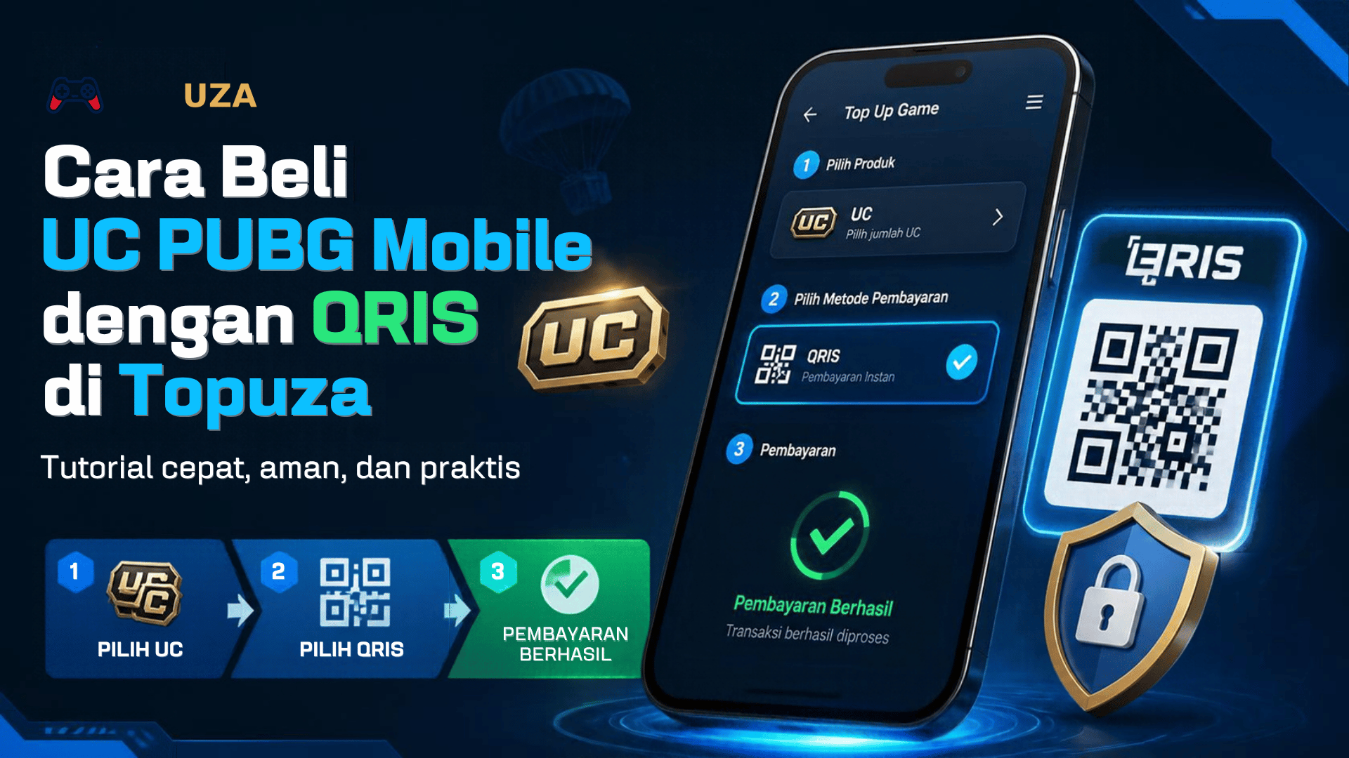 cara top up uc pubg mobile pakai qris