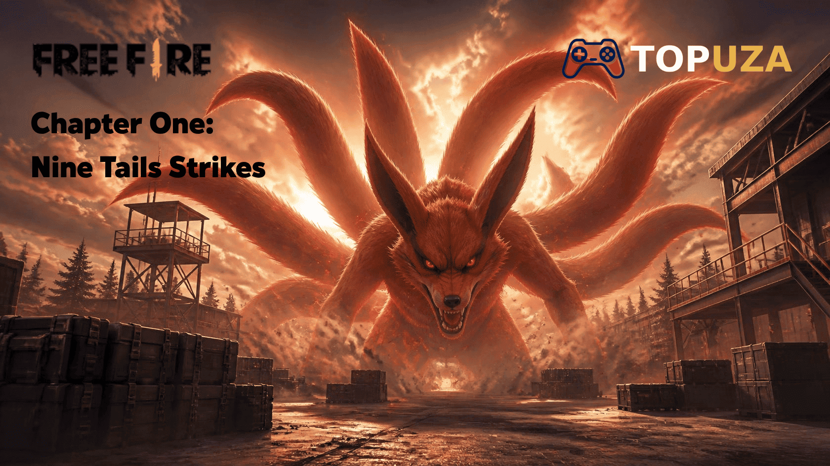 Ikon skill Sharingan Control untuk mengarahkan kekuatan Nine Tails di Free Fire