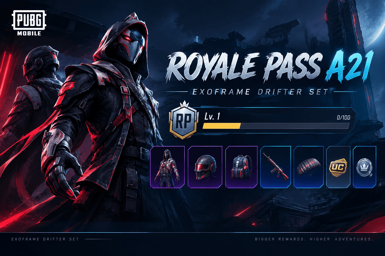 Royale Pass A21 PUBG Mobile hadiah dan harga